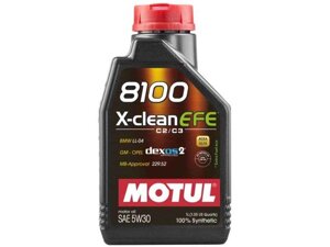 Олія моторне синтетичне 8100 X-CLEAN EFE SAE 5W-30 1л тм MOTUL