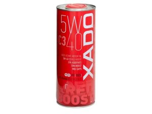 Масло моторне синтетичне C3 Red Boost, ж/б 5W-40 1л ТМ XADO