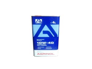 Масло моторне напівсинтетичне 10W-40 SL/CF, optimal 4л метал тм agrinol