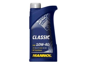 Масло моторне напівсинтетичне classic SAE 10W-40 1л тм mannol