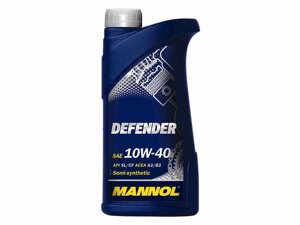 Масло моторне напівсинтетичне defender SAE 10W-40 1л тм mannol