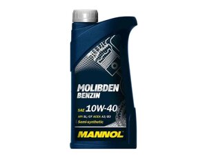 Масло моторне напівсинтетичне mollbden benzin SAE 10W-40 1л тм mannol