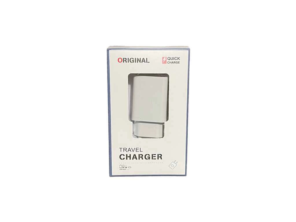 Мережевий зарядний пристрій USB 5V/2.1А білий Travel Charger ORIGINAL ТМ YESPLUS від компанії Фортеця - фото 1