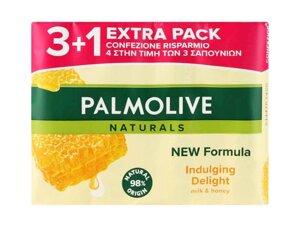 Міло Натурель Молочко та Мед 90г*4 шт ТМ PALMOLIVE