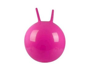 Мяч для фітнесу з ріжками 55см вага 400г рожевий MS 0380-1 ТМ КИТАЙ
