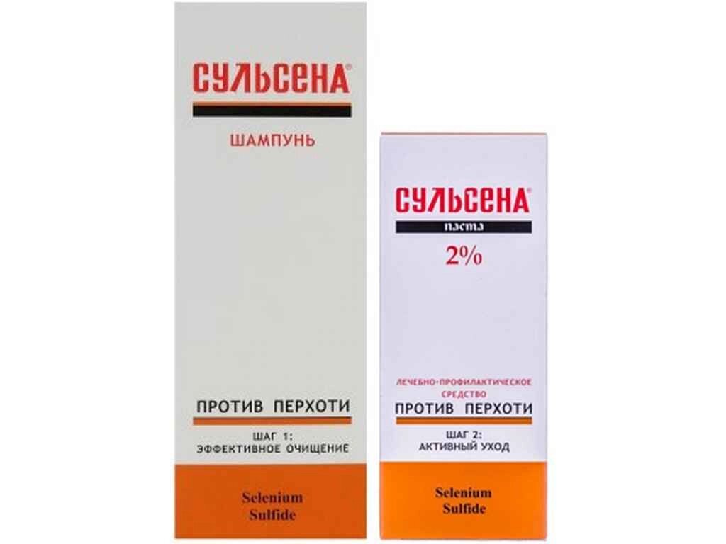 Набір Сульсена №2 Шампунь-пілінг Паста 2% ТМ СУЛЬСЕНА від компанії Фортеця - фото 1