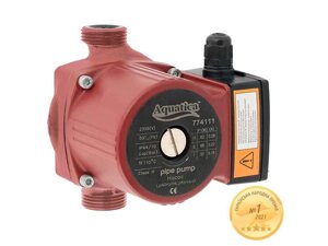 Насос циркуляційний 65Вт Hmax 4м Qmax 63л/хв Ø1 130мм гайки Ø1 ТМ AQUATICA