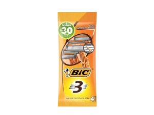 Однор. станок BIC 3 для гоління Чутлива шкіра (4шт. в уп.) ТМ BIC