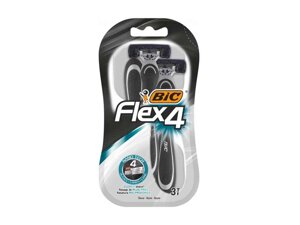 Однор. станок BIC Flex 4 для гоління (3шт. в бл.) ТМ BIC