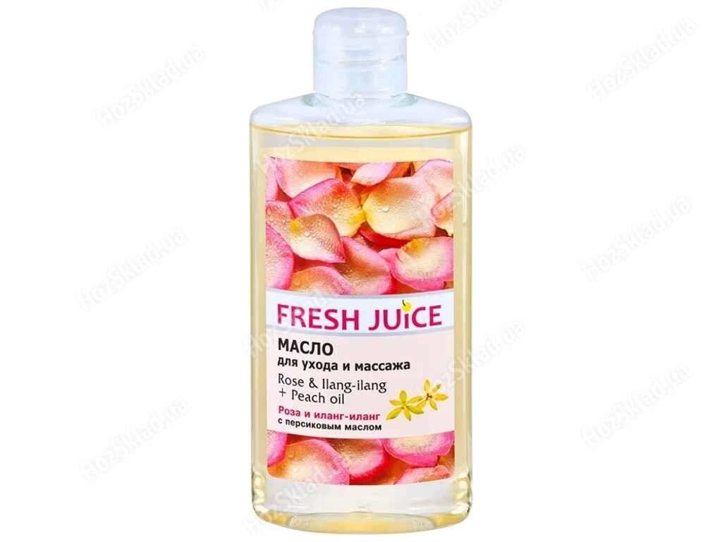 Олія для тіла 150мл Rose Ilang-IlangPeach ТМ Fresh Juice від компанії Фортеця - фото 1