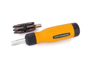 Викрутка з реверсом (1 12 біт) 40-0518 тм master TOOL