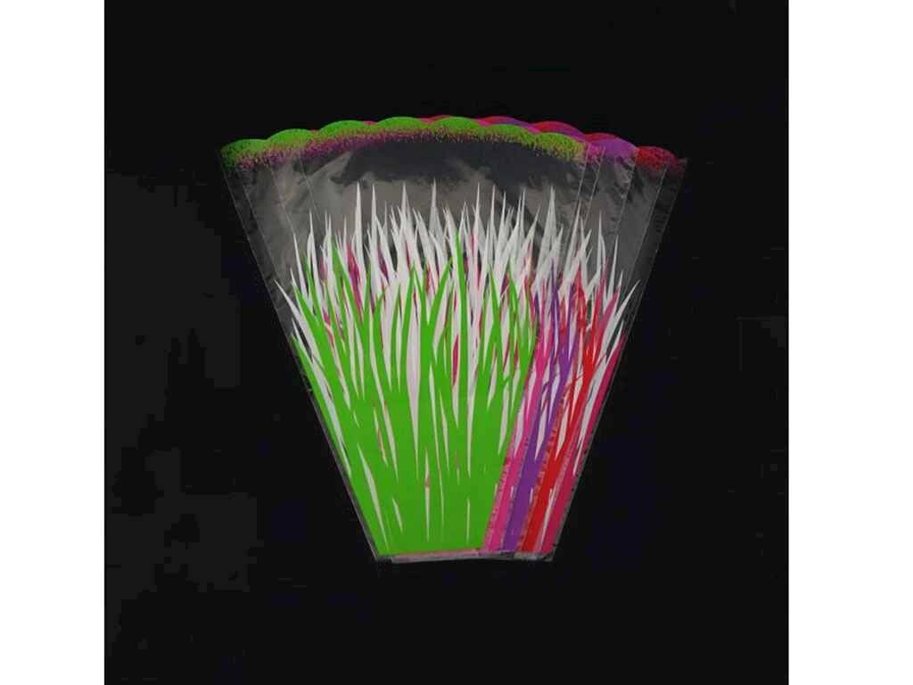 Пакет для квітів конусний малюнокмалюнок 9*45*50 (100шт/уп) ТМ УПАКОВКИН від компанії Фортеця - фото 1