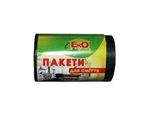 Пакети для смiття 100шт 35л чорні ТМ EKO PLUS