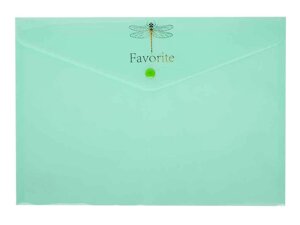 Папка-конверт на кнопці favourite, pastel, а4, мятна BM. 3953-38 тм buromax