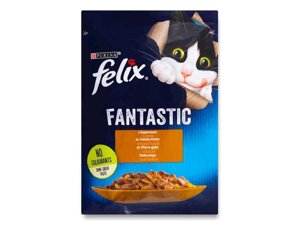 Пауч для котів Fantastic / Індичка в желе (FELIX) 85г ТМ PURINA