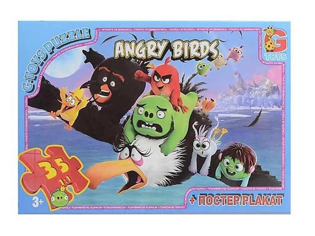 Пазли із серії Angry Birds 35 ел. B001031 ТМ G-TOYS від компанії Фортеця - фото 1