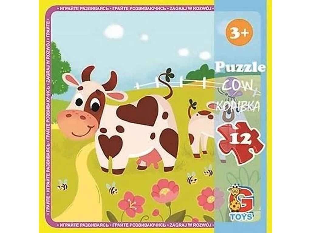 Пазли із серії Ферма 12 ел. LA02 ТМ G-Toys від компанії Фортеця - фото 1