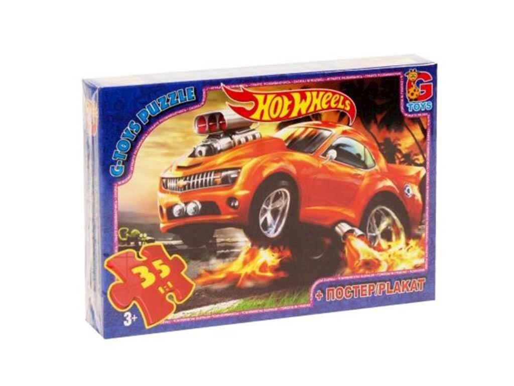 Пазли із серії Hot Wheels 35 ел. FW701 ТМ G-TOYS від компанії Фортеця - фото 1