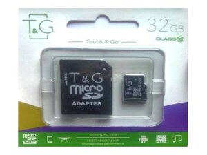 Карта памяті micro SDHC 32GB class 10 (з адаптером) ТМ TG