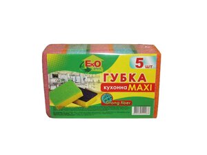 Губка кухонна 5шт (Maxi) ТМ EKO PLUS