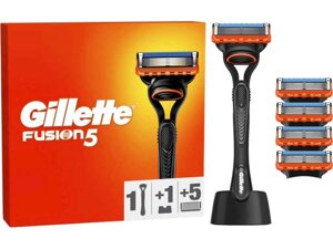 Станок для голiння 1шт Fusion 5 з 5 змінними картриджами ТМ GILLETTE