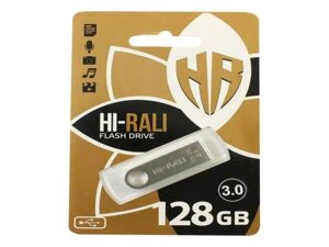 Флеш USB 128GB 3.0 Hi-Rali Shuttle серія срібло ТМ Hi-Rali