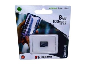 Карта памяті micro SDHC 8GB class 10 (без адаптера) ТМ Kingston