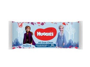 Вологі серветки Аll over clean 56шт ТМ HUGGIES