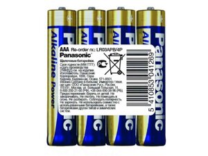 Батарейка LR03/4sh Alkaline Power 1x4 шт. ТМ PANASONIC