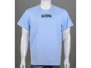 Футболка Блакитний батал California 2403б р. 4XL ТМ Fero