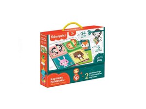 Гра з пластиковими картками Fisher Price. Вгадай тваринку VT2100-10 (укр) ТМ Китай