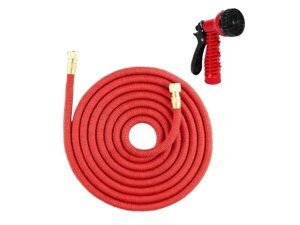 Шланг поливальний розтяжний 10-30м червоний (100FT) з пістолетом Magic Garden Hose ТМ КИТАЙ