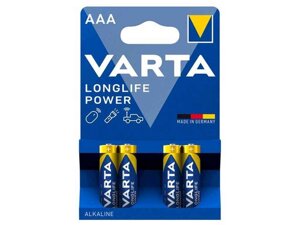 Батарейка лужна LR03/AAA 4шт (блістер) ТМ Varta