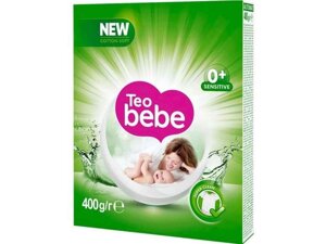 Пральний порошок 400г ALOE GENTLT CLEAN (зелений пачка) ТМ TEO BABY