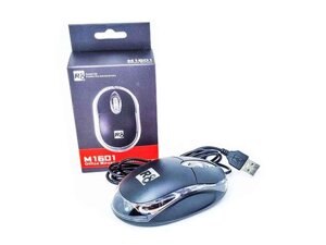 Мишка Дротова оптична Mouse чорна R8 M1601 ТМ VBK