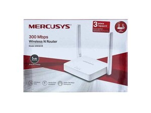 WI-FI роутер MW301R (2xFE LAN, 1xFE WAN, 802.11n, 2 антени) 300Mbps білий ТМ Mercusys