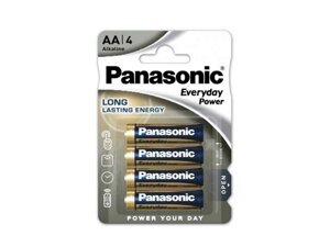 Батарейка лужна LR6/AA Everyday Power 4шт (блістер) ТМ Panasonic