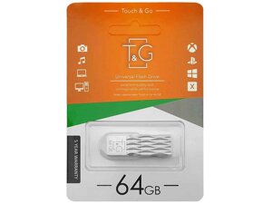 Флешка USB 64GB 2.0 103 Metal сталева ТМ TG