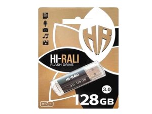 Флеш USB 128GB 3.0 Hi-Rali Corsar серія чорний ТМ Hi-Rali