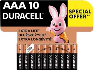 Батарейка лужна LR03/AAA Basic 1.5V 10 шт. 52557 ТМ DURACELL