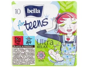 Прокладки гігієнічні 10 шт. 4 к.(Ultra Relax extra soft Deo green tea) ТМ BELLA