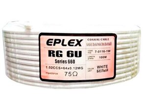 Кабель коаксіальний 100м RG-6U Series 660 TM EPLEX ТМ EPLEX