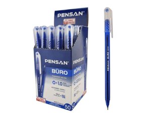 Ручка масляна синій 1,0mm medium ТМ PENSAN BURO