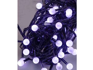 Електрогірлянда ЖЕМЧУГ 50 LED, 5м перехідник, білий 1271-03 ТМ КИТАЙ