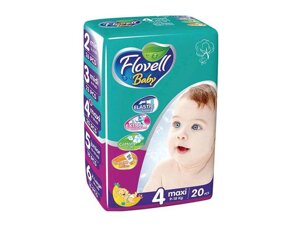 Підгузники ECO Pack №4 (20шт) ТМ FLOVELL BABY