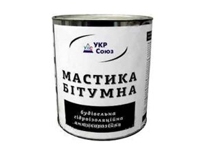 Мастика 3,5кг для гідроізоляції, антикорозійна ж/б ТМ УкрСоюз