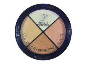 Бронзаторрумянахайлайтери FC-53 Colors face color palette №1 ТМ FFLEUR