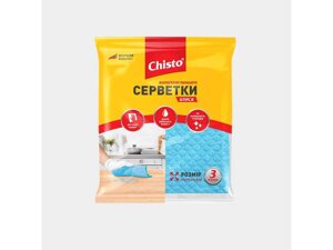 Серветки вологопоглинаючі 3шт БЛИСК ТМ Chisto