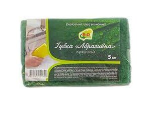 Губка кухонна Абразив 5 шт. ТМ EkO plus