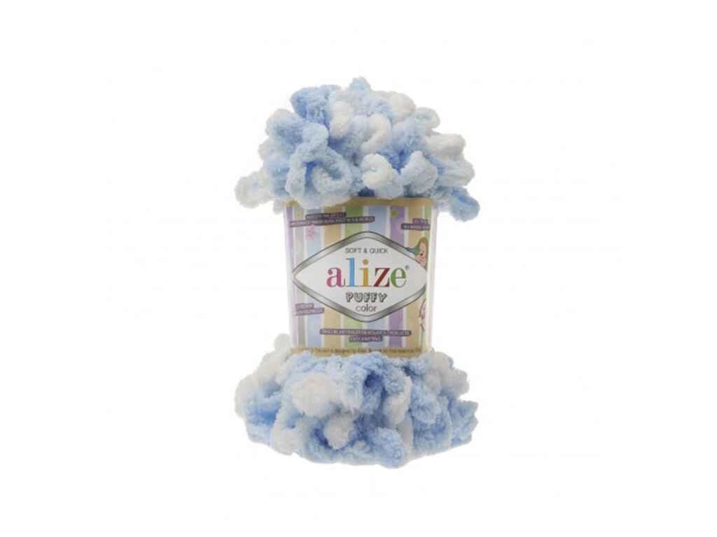 Пряжа Puffy Color 5865 5шт / уп ТМ ALIZE - розпродаж